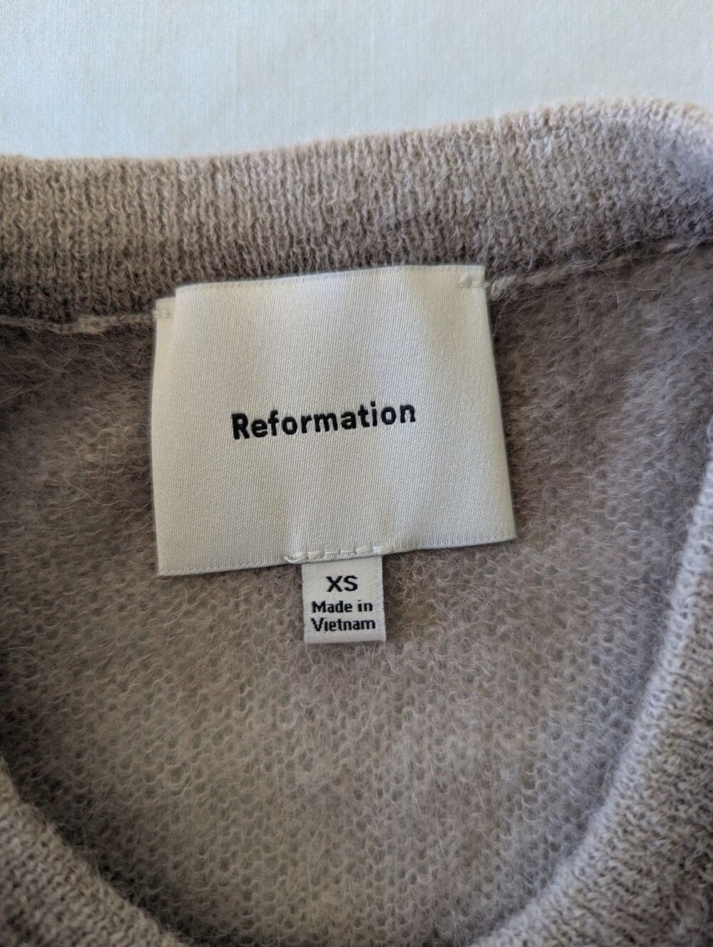Reformation Alice Sheer Alpaca Crew Sweater - Picture 6 of 14